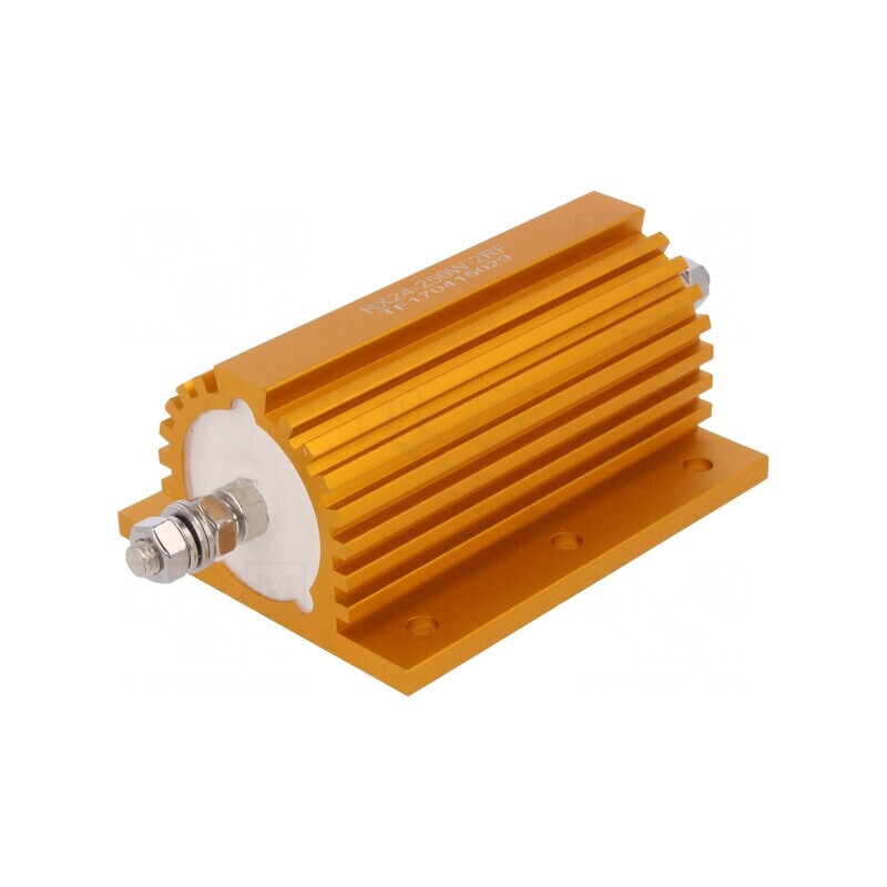 Rezistor bobinat cu radiator 2Ω 250W | Electronic-mag.ro | Componente Electronice