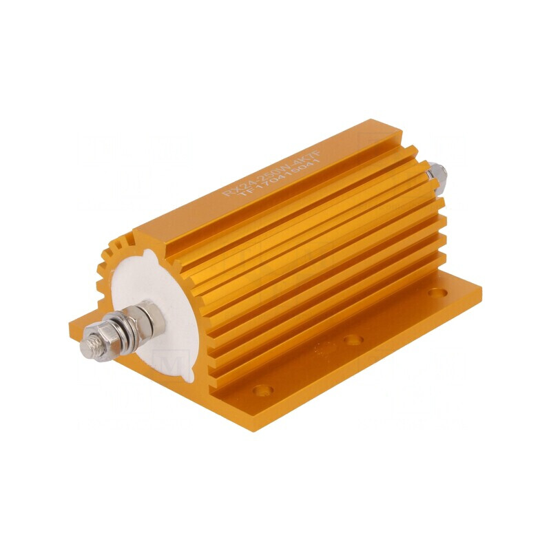 Rezistor bobinat 4,7kΩ 250W ±1% cu radiator | Electronic-mag.ro | Componente Electronice