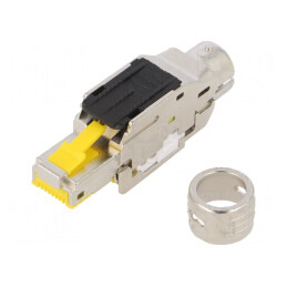 Mufă RJ45 Cat 6a Ecranat 8p8c Ø4,5-9mm | Electronic-mag.ro | Componente Electronice
