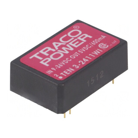 Convertor DC/DC 3W 9-36V la 5V 600mA DIP24 | Electronic-mag.ro | Componente Electronice