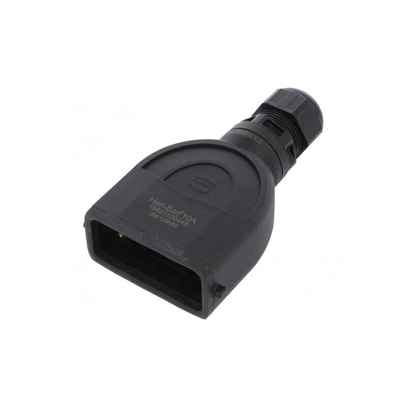 Carcasă pentru Conectori HDC Han-Eco® A 10A Drept | Electronic-mag.ro | Componente Electronice