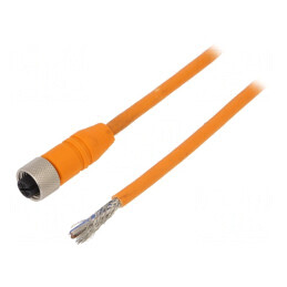 Cablu Conectare M12 10m 240VAC 4A IP67 | Electronic-mag.ro | Componente Electronice
