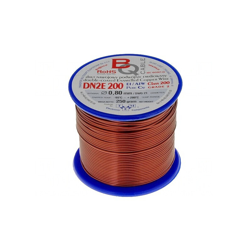 Sârmă Dublu Emailată 0,8mm 0,25kg | Electronic-mag.ro | Componente Electronice