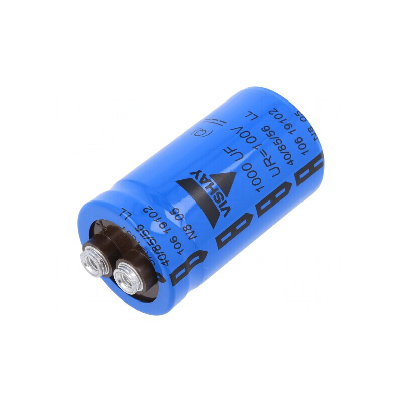 Condensator Electrolitic cu Șurub 1mF 100VDC Ø35x60mm ±20% | Electronic-mag.ro | Componente Electronice