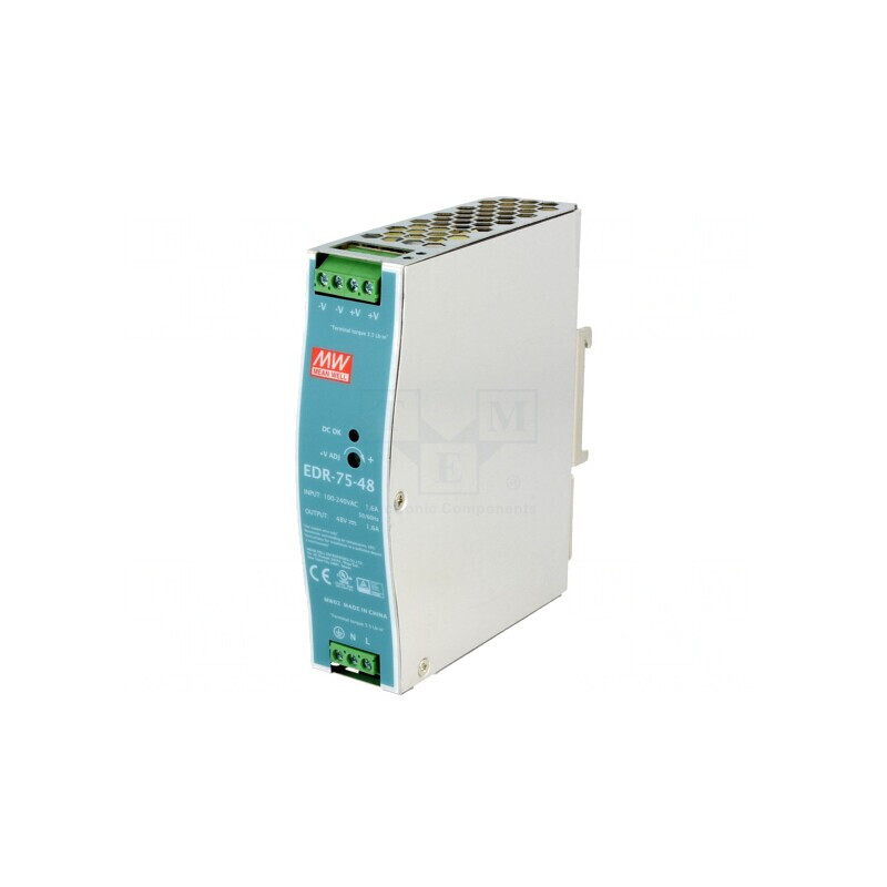 Alimentator Pulsatoriu DIN 76,8W 48V 1,6A | Electronic-mag.ro | Componente Electronice Alimentator Pulsatoriu DIN 76,8W 48V 1,6A | Electronic-mag.ro | Componente Electronice