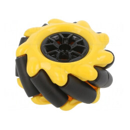 Șurub Înșurubare Ax Galben-Negru 48mm Acoperit cu Guma | Electronic-mag.ro | Componente Electronice