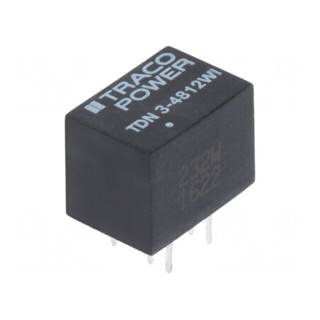 Convertor DC/DC 3W 18-75V la 12V 250mA DIP | Electronic-mag.ro | Componente Electronice