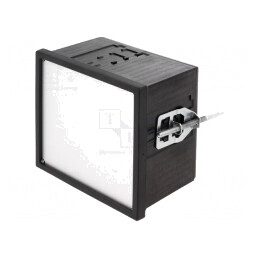 Carcasă neagră 96x96x63mm Uninorm | Electronic-mag.ro | Componente Electronice