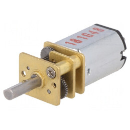 Motor DC 6V 1,6A cu Transmisie și Ax D 100:1 POLOLU-2214 | Electronic-mag.ro | Componente Electronice
