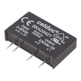 Releu semiconductor SPST-NO 3-30VDC 5A 12-275VAC | Electronic-mag.ro | Componente Electronice