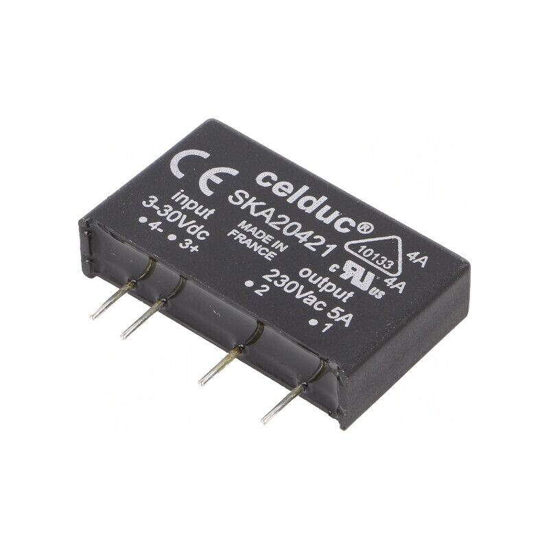 Releu semiconductor SPST-NO 3-30VDC 5A 12-275VAC | Electronic-mag.ro | Componente Electronice