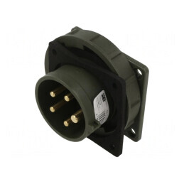 Conector alimentare AC trifazat 16A 400V IP67 | Electronic-mag.ro | Componente Electronice