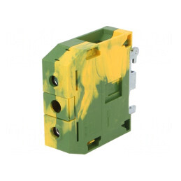 Terminal Îmbinare Șine 16-95mm2 Piste 1 Borne 2 Galben-Verde | Electronic-mag.ro | Componente Electronice