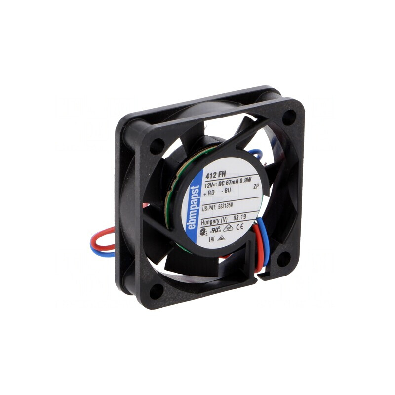 Ventilator Axial DC 12V 40x40x10mm 9m3/h 26dBA | Electronic-mag.ro | Componente Electronice