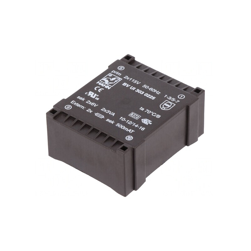 Transformator Încapsulat 6VA 6V 500mA PCB | Electronic-mag.ro | Componente Electronice