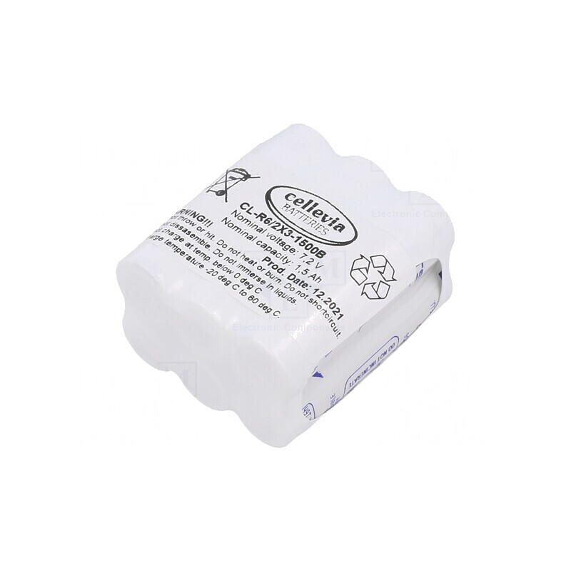 Baterie Ni-MH AA 7.2V 1500mAh pentru lipire | Electronic-mag.ro | Componente Electronice