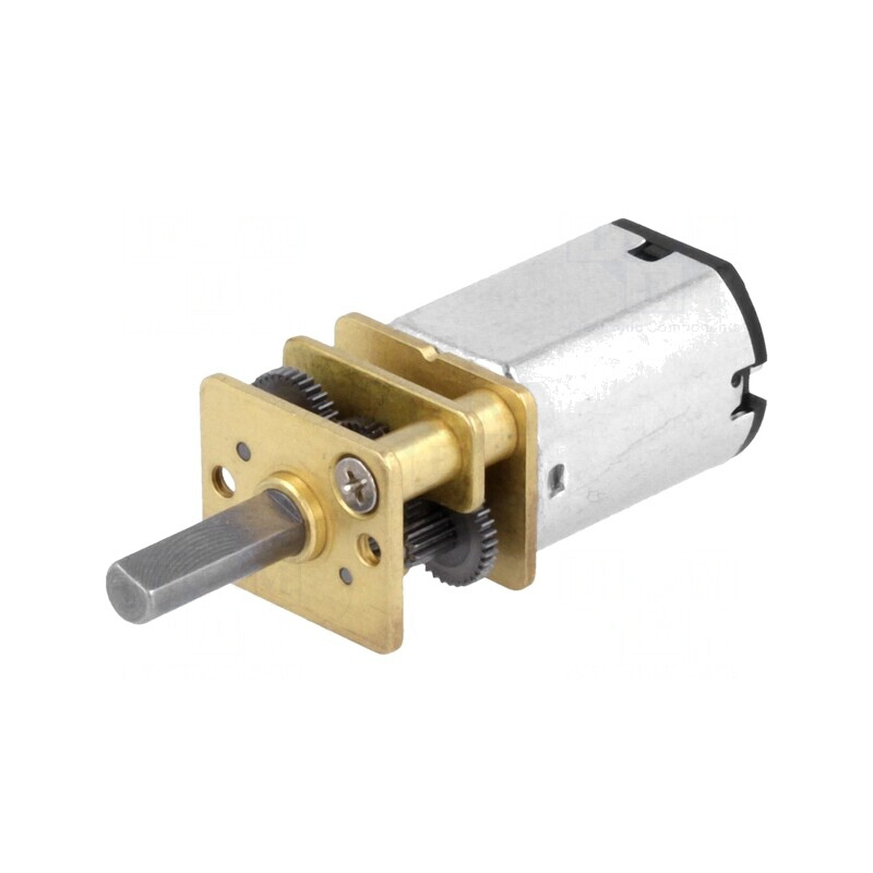 Motor DC cu Transmisie 6V 1,6A Ax Crestătură D 298:1 Micro Metal Gearmotor HP | Electronic-mag.ro | Componente Electronice