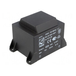 Transformator Încapsulat 30VA 230V 15V 2A PCB | Electronic-mag.ro | Componente Electronice