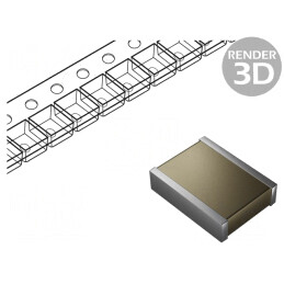 Condensator: ceramic | MLCC | 68nF | 630V | C0G (NP0) | ±5% | SMD | 3040 | C3040H683JBGACT050