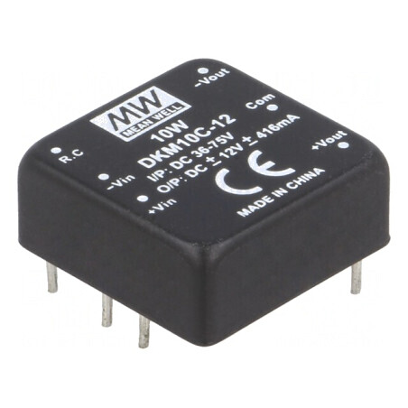 Convertor DC/DC 10W 36-75V la 12V/-12V | Electronic-mag.ro | Componente Electronice