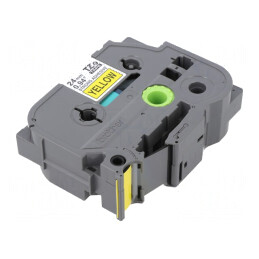 Bandă Galbenă 24mm x 8m cu Caracter Negru TZE-S651 | Electronic-mag.ro | Componente Electronice