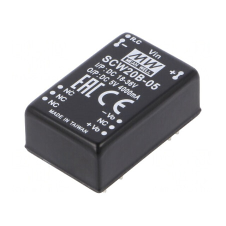Convertor DC/DC 20W 18-36V la 5V 4000mA DIP24 | Electronic-mag.ro | Componente Electronice