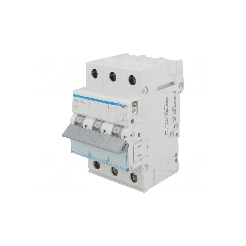 Întrerupător de Supracurent 10A 3 Poli 230/400V 6kA | Electronic-mag.ro | Componente Electronice