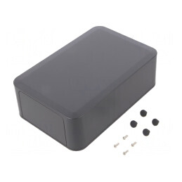 Carcasă ABS Gri Întunecat 125x190x60mm | Electronic-mag.ro | Componente Electronice