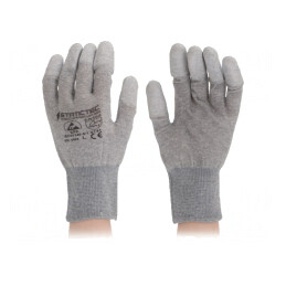 Mănuși de protecție ESD gri set 10 S | Electronic-mag.ro | Componente Electronice
