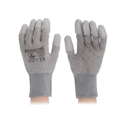 Mănuși de protecție ESD gri M, set 10