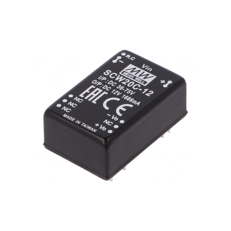 Convertor DC/DC 20W 36-75V la 12V 1666mA THT | Electronic-mag.ro | Componente Electronice Convertor DC/DC 20W 36-75V la 12V 1666mA THT | Electronic-mag.ro | Componente Electronice
