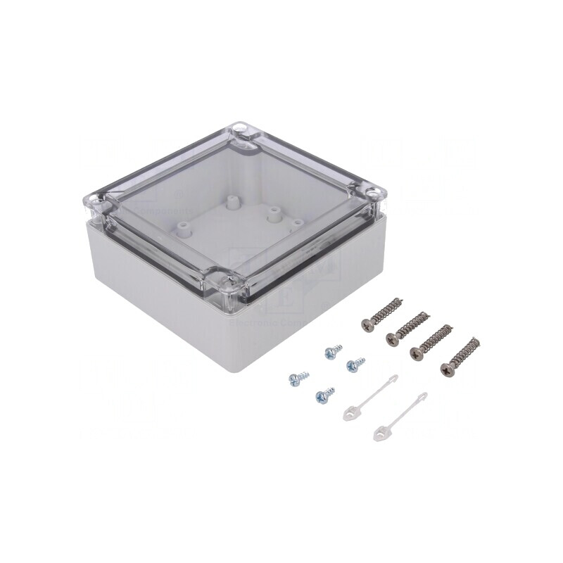 Carcasă universală ABS gri 122x124x55mm | Electronic-mag.ro | Componente Electronice