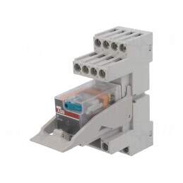 Releu intermediar 4PDT 24VDC pentru șină DIN | Electronic-mag.ro | Componente Electronice