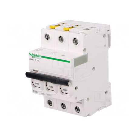 Întrerupător de Supracurent 10A 3P 400VAC C | Electronic-mag.ro | Componente Electronice