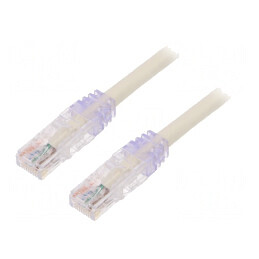 Patch Cord TX6A 10Gig U/UTP CAT6a Alb 5m | Electronic-mag.ro | Componente Electronice