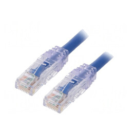 Patch Cord Cat6a UTP 5m Albastru | Electronic-mag.ro | Componente Electronice