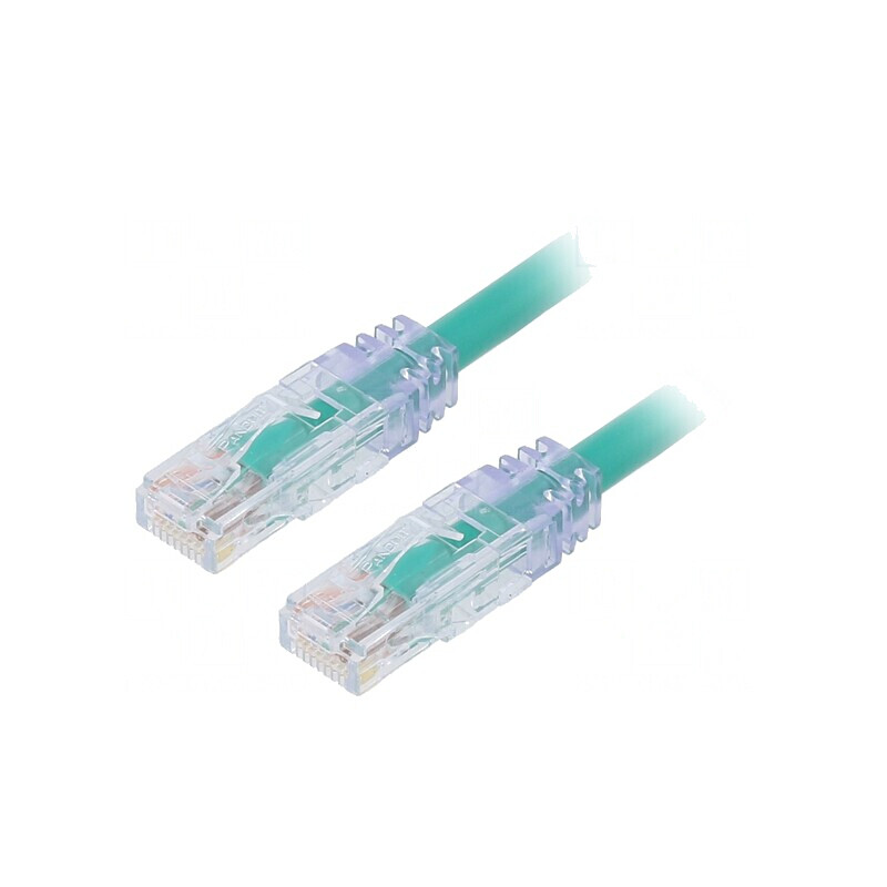 Patch Cord Cat6a UTP 10Gig 5m Verde | Electronic-mag.ro | Componente Electronice