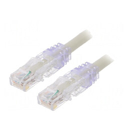 Patch cord U/UTP Cat6a 5m Gri | Electronic-mag.ro | Componente Electronice