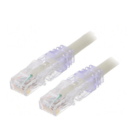Patch cord U/UTP Cat6a 5m Gri | Electronic-mag.ro | Componente Electronice