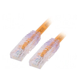 Patch cord U/UTP Cat6a 10Gig 5m Portocaliu | Electronic-mag.ro | Componente Electronice