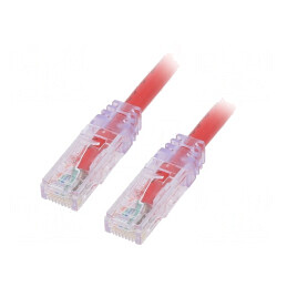 Patch Cord UTP Cat6a 10Gig 5m Roșu | Electronic-mag.ro | Componente Electronice