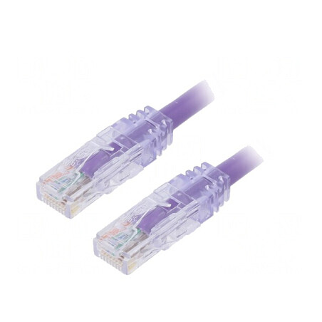 Patch cord UTP 6a 5m violet | Electronic-mag.ro | Componente Electronice