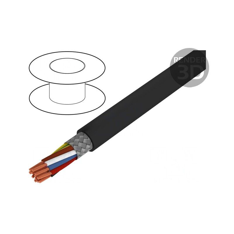 Cablu silicon negru 12G1,5mm2 ÖLFLEX® HEAT 180 C