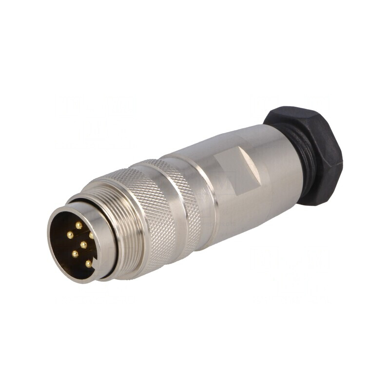 Mufă Tată Lipire pe Cablu M16 6 PIN 5A 125V | Electronic-mag.ro | Componente Electronice