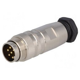 Mufă Tată Lipire pe Cablu M16 6 PIN 5A 125V | Electronic-mag.ro | Componente Electronice