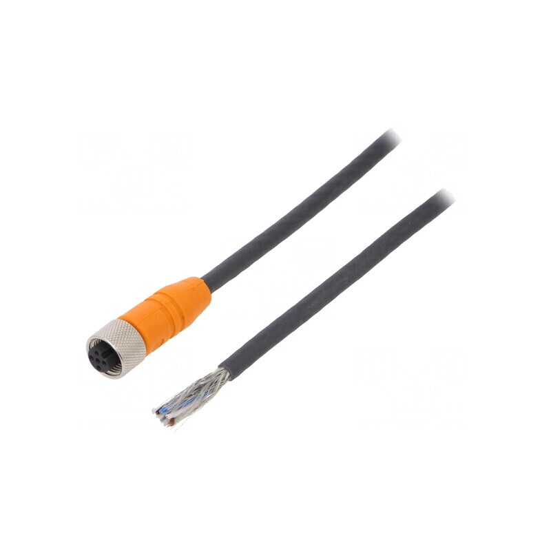 Cablu de Conectare M12 PIN 5 Drept 5m Mufă 60VAC 4A | Electronic-mag.ro | Componente Electronice