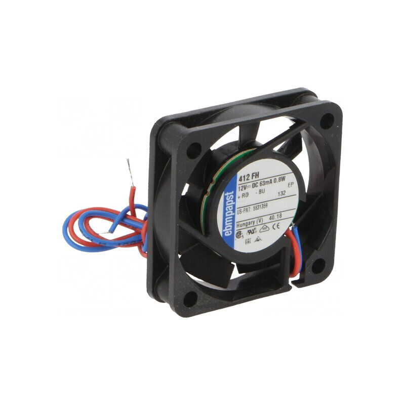 Ventilator axial 12V 40x40x10mm 9m3/h 26dBA | Electronic-mag.ro | Componente Electronice