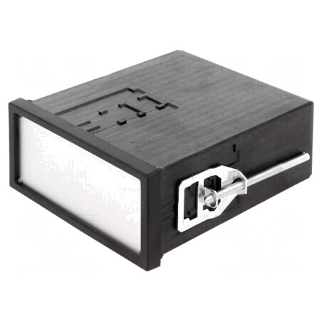 Carcasă neagră panou 96x48x109,5mm Uninorm | Electronic-mag.ro | Componente Electronice