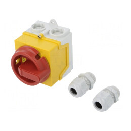 Comutator cu Came 20A 2 Poziții 4 Poli în Carcasă | Electronic-mag.ro | Componente Electronice
