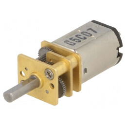 Motor DC cu Transmisie 6V 360mA Ax Crestat D 75:1 Micro Metal Gearmotor Dual | Electronic-mag.ro | Componente Electronice